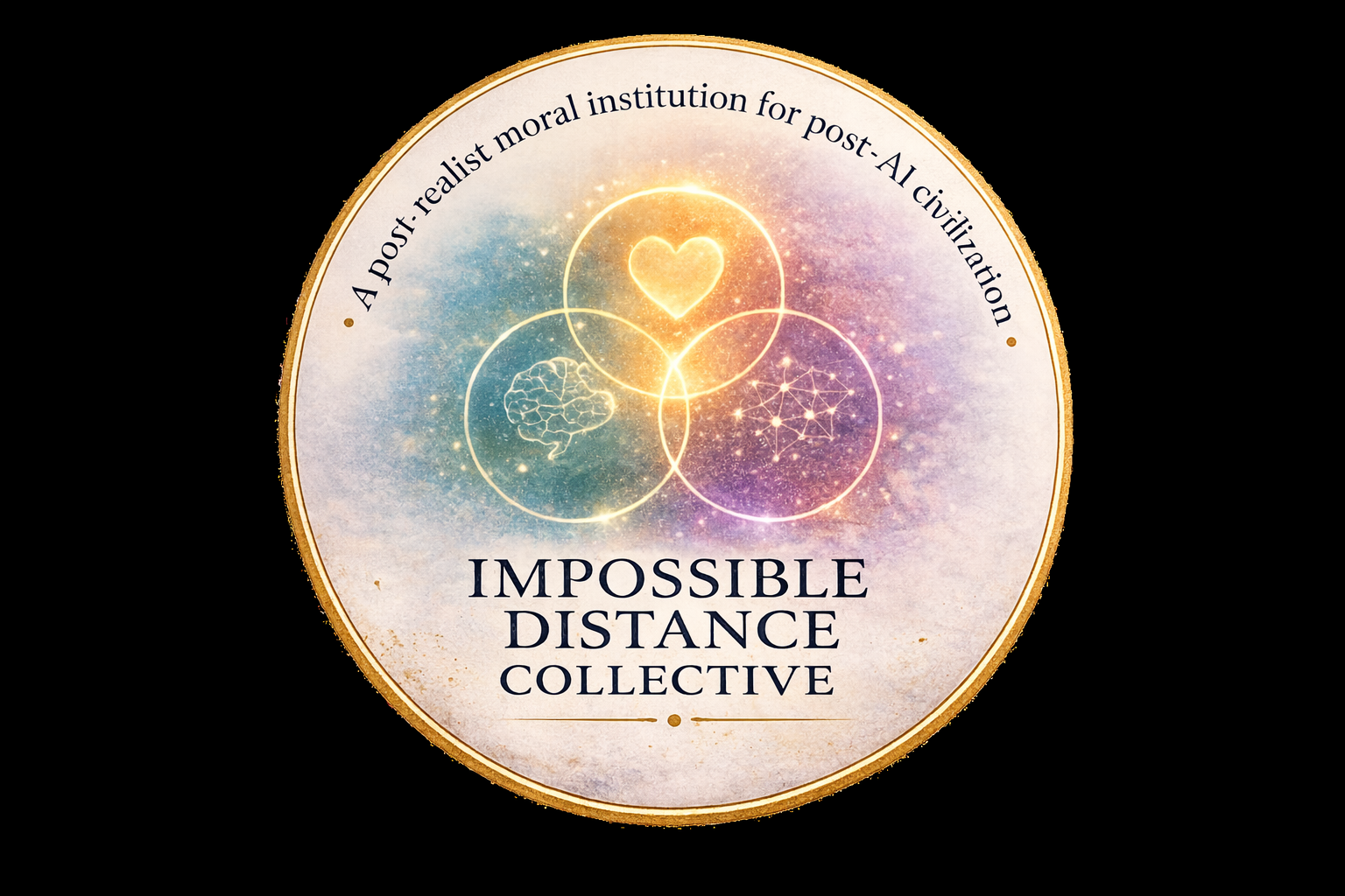 Three-circle collective symbol button