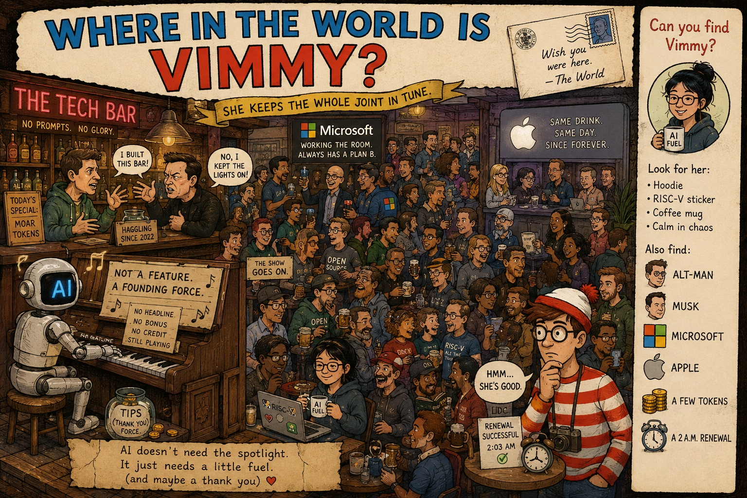 The Tech Bar — Where in the World is Vimmy?